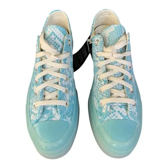 NEW Converse X GOLF WANG Chuck Taylor 70 Snake White/Blue 173190C W 8.5 M 6.5
